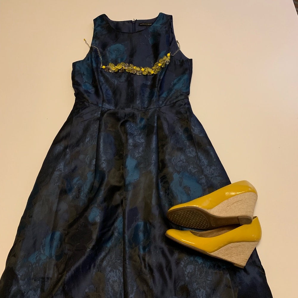 Beautiful WHBM high-low blue dress